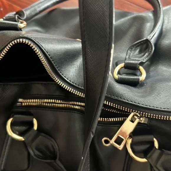 Gym Tote Leather Duffle Bag